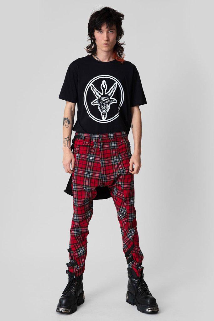 Baphomet - Black T-Shirt - Unisex-Long Clothing-Dark Fashion Clothing