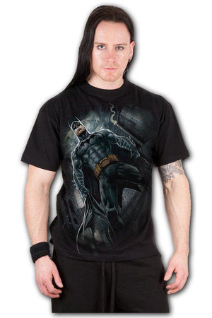 Batman - Call Of The Knight - T-Shirt Black-Spiral-Dark Fashion Clothing