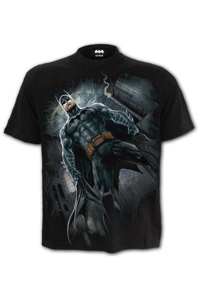Batman - Call Of The Knight - T-Shirt Black-Spiral-Dark Fashion Clothing