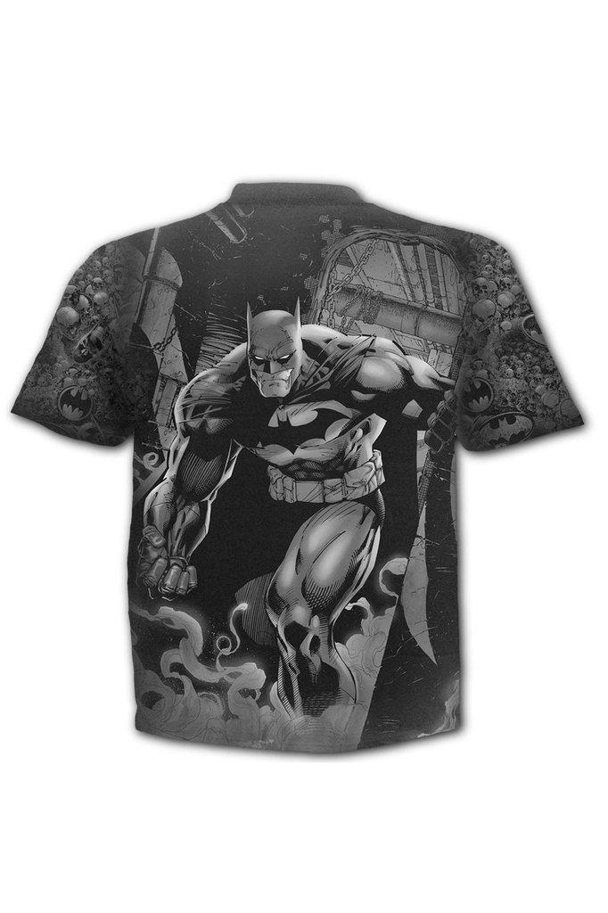Batman - Vengeance Wrap&#39;s - Allover T-Shirt Black-Spiral-Dark Fashion Clothing