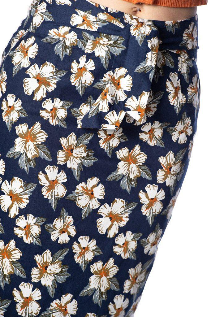 Beach Babe Pencil Skirt-Banned-Dark Fashion Clothing