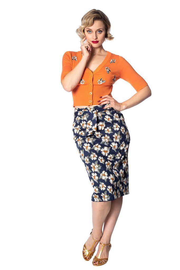 Beach Babe Pencil Skirt-Banned-Dark Fashion Clothing