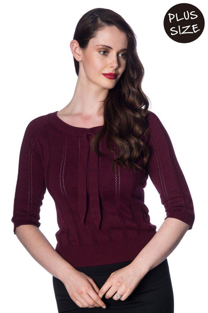 Belle Bow Piontelle Top-Banned-Dark Fashion Clothing