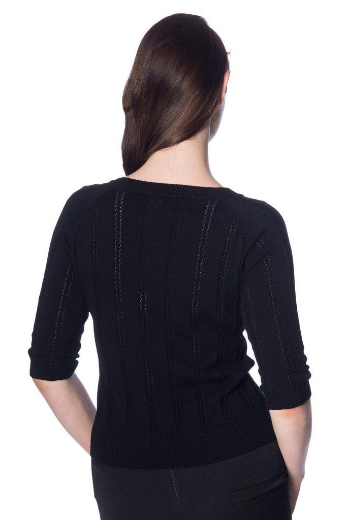 Belle Bow Piontelle Top-Banned-Dark Fashion Clothing