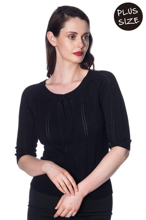 Belle Bow Piontelle Top-Banned-Dark Fashion Clothing
