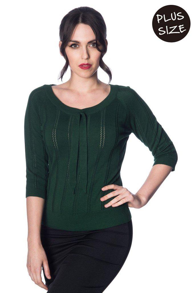 Belle Bow Piontelle Top-Banned-Dark Fashion Clothing