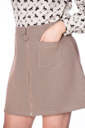 Betty Winter Mini Skirt-Banned-Dark Fashion Clothing