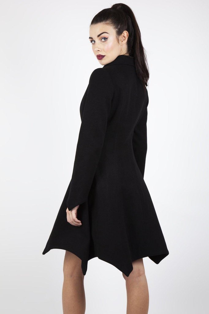 Bite Me Bat Hem Coat-Jawbreaker-Dark Fashion Clothing