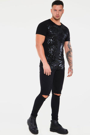 Black Hearted Veins Men's T-Shirt-Jawbreaker-Dark Fashion Clothing