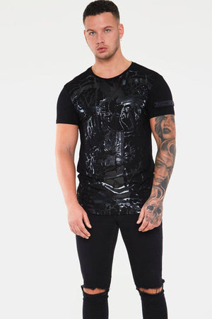 Black Hearted Veins Men's T-Shirt-Jawbreaker-Dark Fashion Clothing
