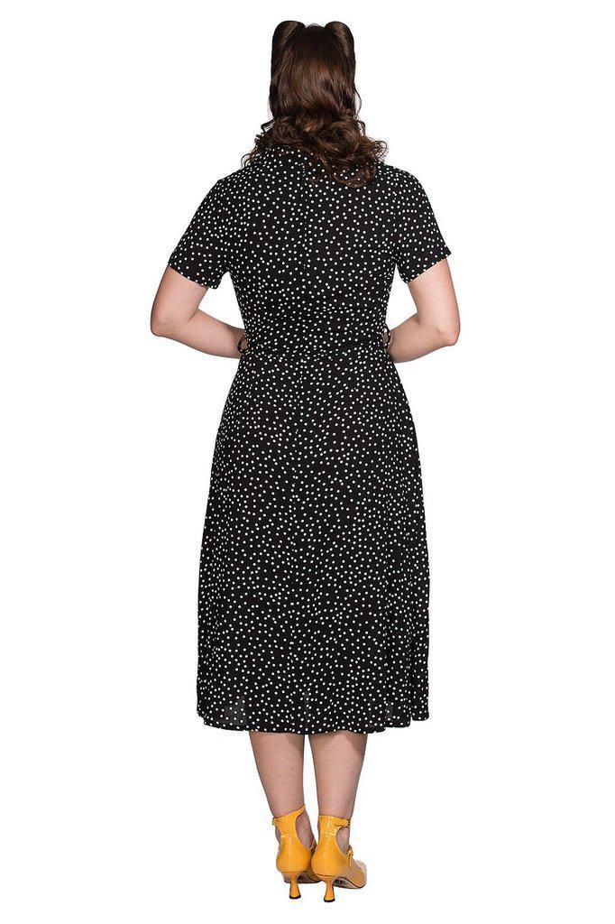 Black Spot Dress-Banned-Dark Fashion Clothing