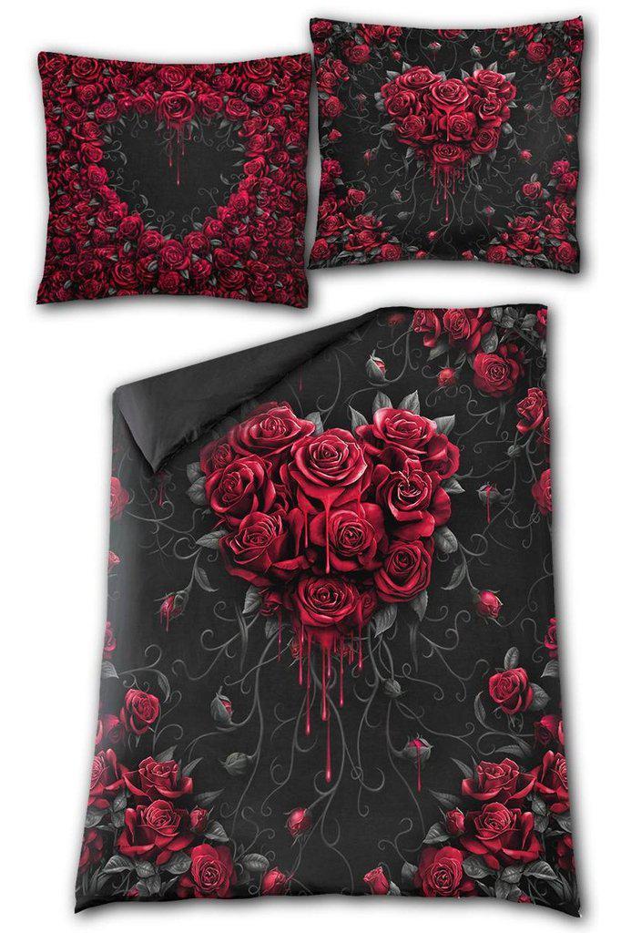 Bleeding Heart - Single Duvet Cover + UK And EU Pillow case-Spiral-Dark Fashion Clothing