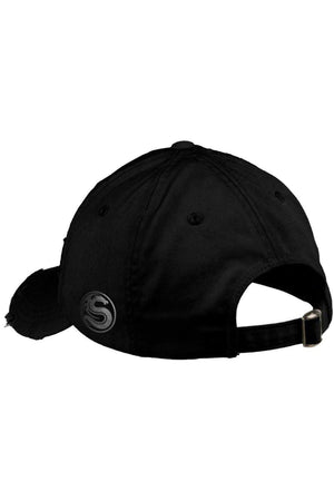 Bone Finger - Baseball Caps Ditressed With Metal Clasp-Spiral-Dark Fashion Clothing