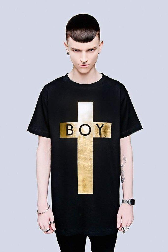 Boy Cross T-Shirt - Unisex-Long Clothing-Dark Fashion Clothing