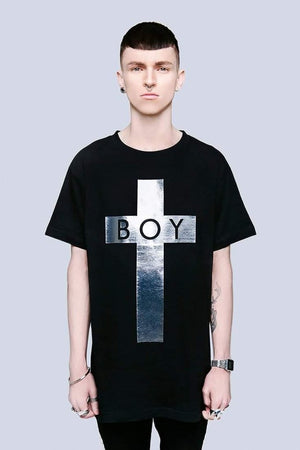 Boy Cross T-Shirt - Unisex-Long Clothing-Dark Fashion Clothing