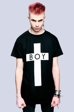 Boy Cross T-Shirt - Unisex-Long Clothing-Dark Fashion Clothing