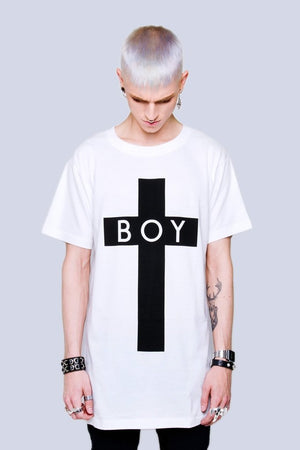 Boy Cross T-Shirt - Unisex-Long Clothing-Dark Fashion Clothing