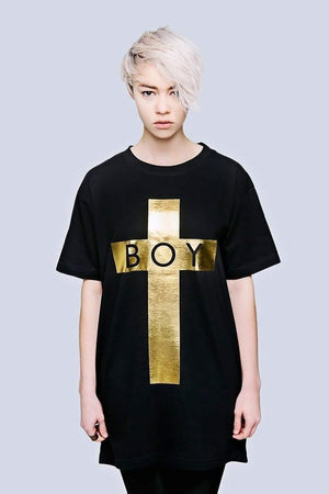 Boy Cross T-Shirt - Unisex-Long Clothing-Dark Fashion Clothing
