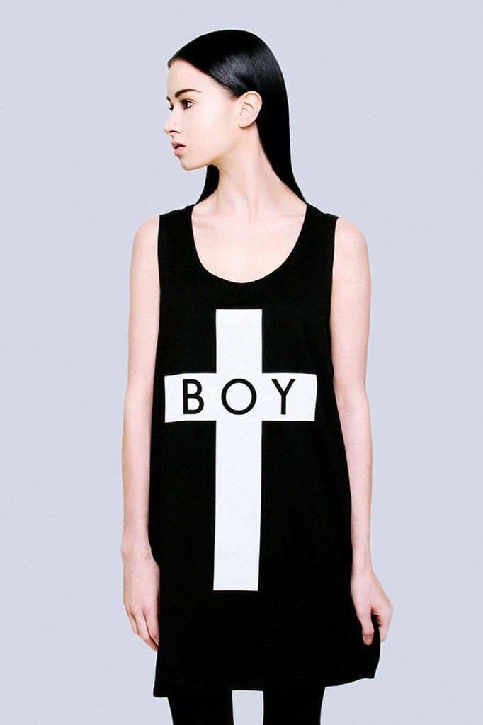 Boy Cross Vest - Unisex-Long Clothing-Dark Fashion Clothing