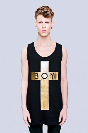 Boy Cross Vest - Unisex-Long Clothing-Dark Fashion Clothing