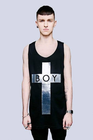 Boy Cross Vest - Unisex-Long Clothing-Dark Fashion Clothing