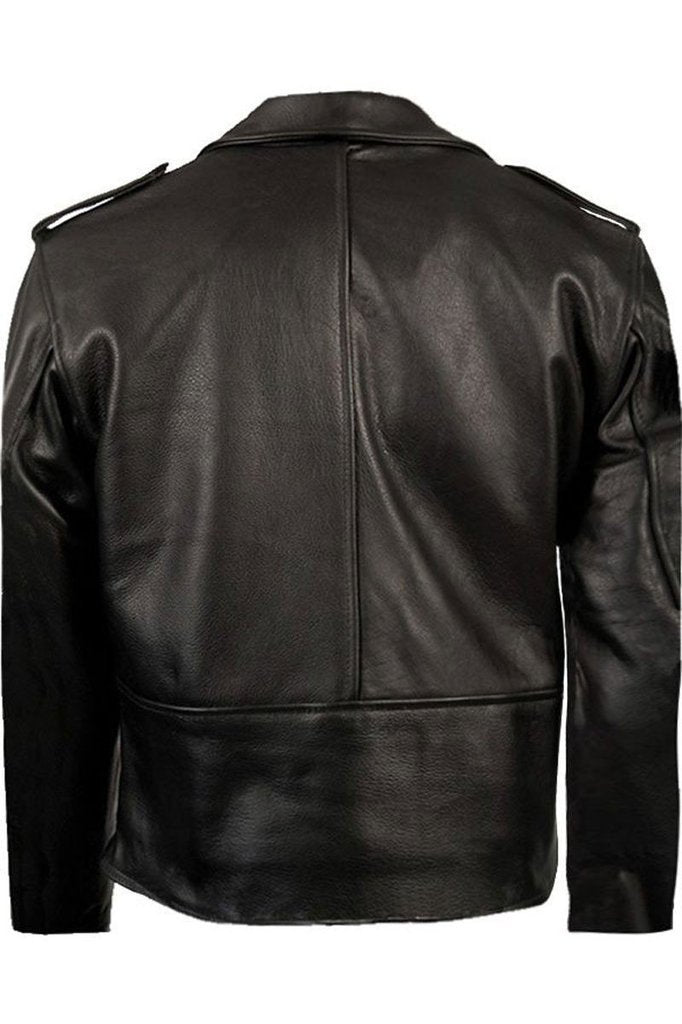 Brando Classic Biker Jacket-Skintan Leather-Dark Fashion Clothing