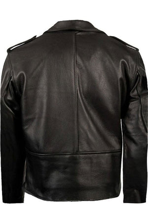 Brando Classic Biker Jacket-Skintan Leather-Dark Fashion Clothing