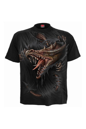 Breaking Out - Kids T-Shirt Black-Spiral-Dark Fashion Clothing