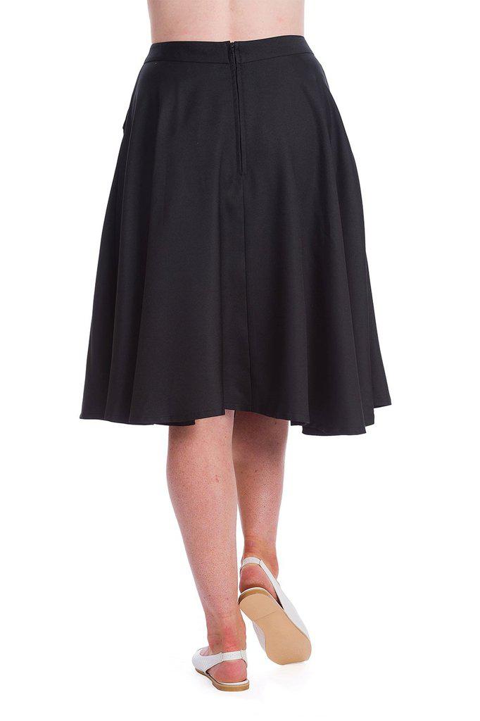Bunny Hop Knit Flare Skirt-Banned-Dark Fashion Clothing