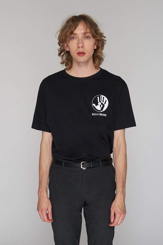 By Any Means Black T-Shirt - Unisex-Long Clothing-Dark Fashion Clothing