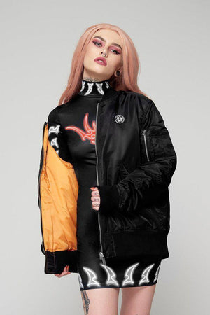 By Any Means MA1 Jacket - Unisex-Long Clothing-Dark Fashion Clothing