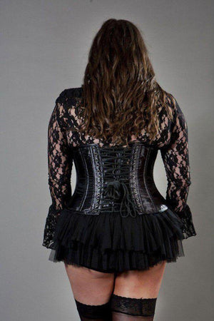 Candy Underbust Plus Size Waist Training Corset In Satin - Burleska - Dark  Fashion Clothing