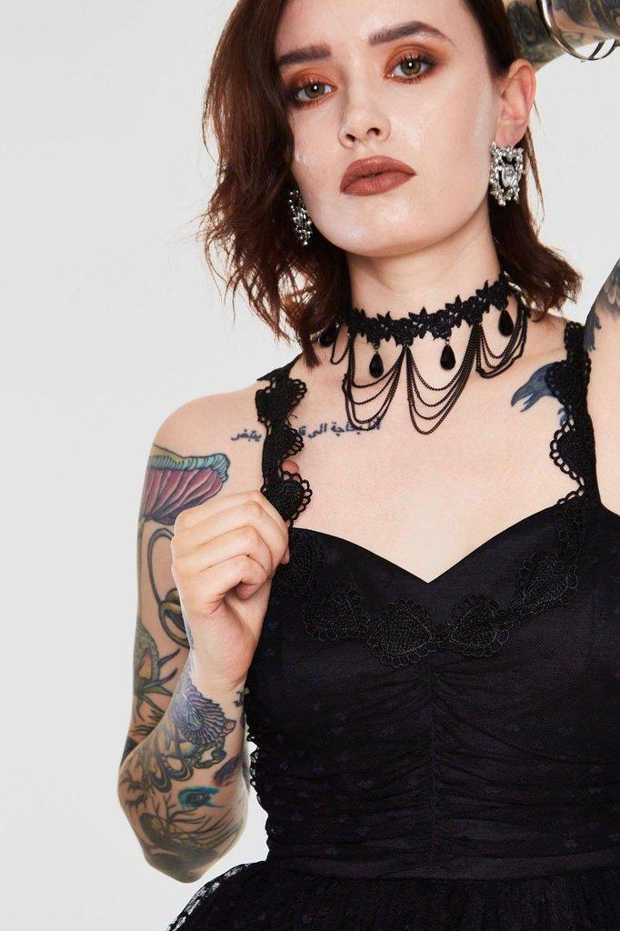 Carrie Dark Heart Prom Dress-Jawbreaker-Dark Fashion Clothing