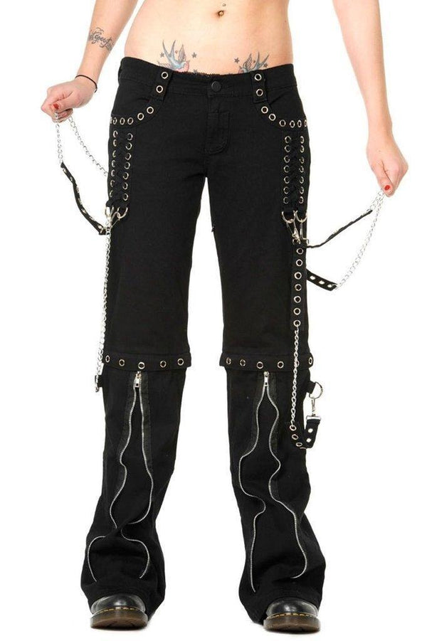 Banned Chain Trousers - Tbn404 - Two Colours - Dark Fashion Clothing