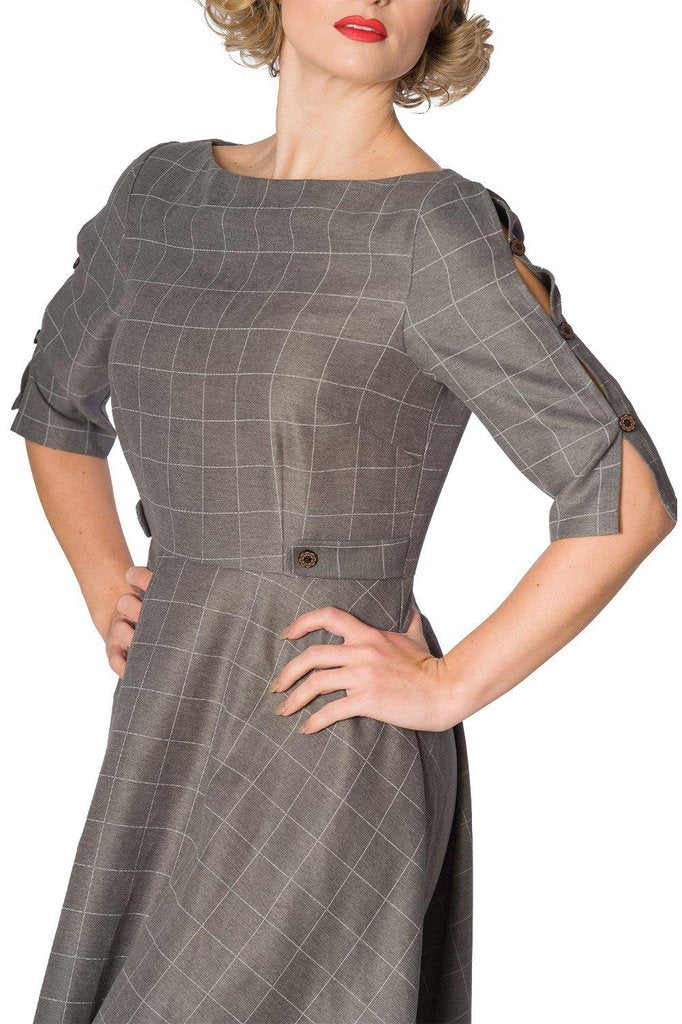 Cheeky Fit And Flare Dress-Banned-Dark Fashion Clothing