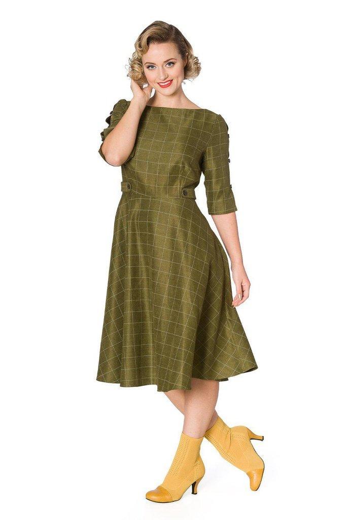 Cheeky Fit And Flare Dress-Banned-Dark Fashion Clothing