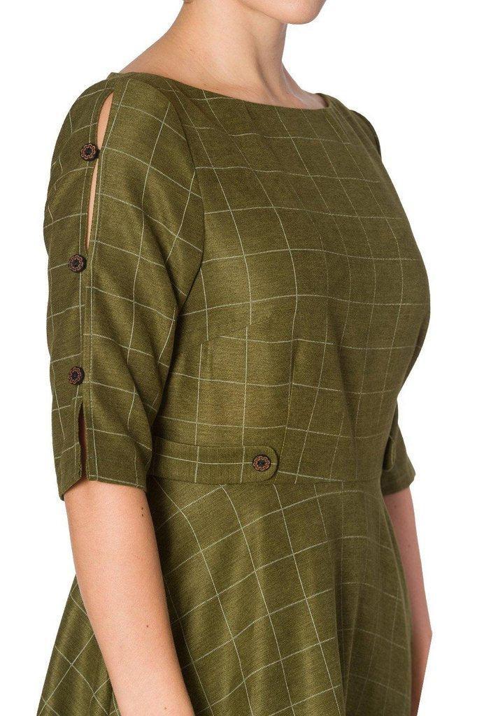 Cheeky Fit And Flare Dress-Banned-Dark Fashion Clothing