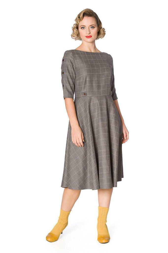 Cheeky Fit And Flare Dress-Banned-Dark Fashion Clothing