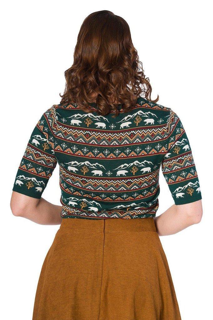 Christmas Bear Jumper-Banned-Dark Fashion Clothing