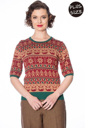 Christmas Pud Jumper-Banned-Dark Fashion Clothing