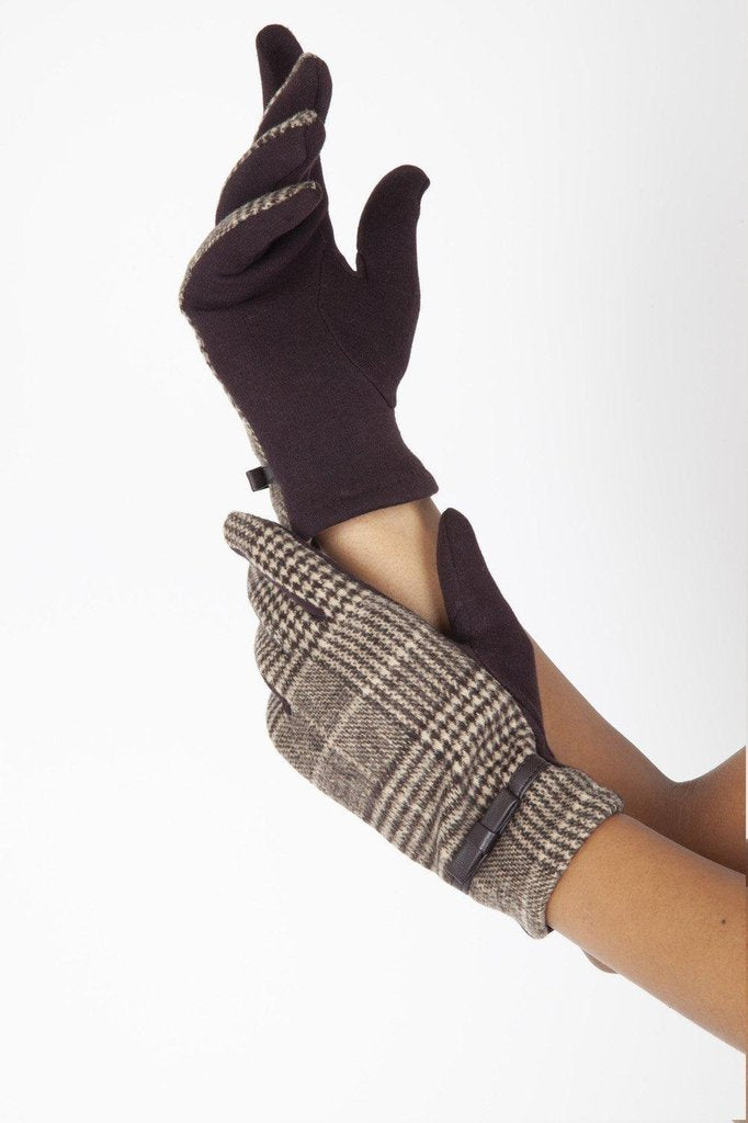 Clara 40s Plaid Gloves-Voodoo Vixen-Dark Fashion Clothing