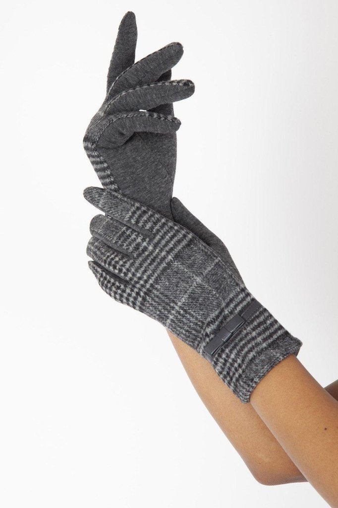 Clara 40s Plaid Gloves-Voodoo Vixen-Dark Fashion Clothing