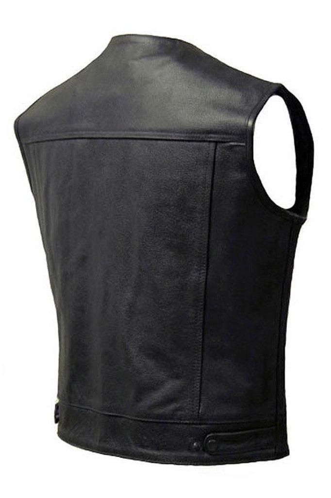 Classic Cut-Off Outlaw Vest - Opie-Skintan Leather-Dark Fashion Clothing