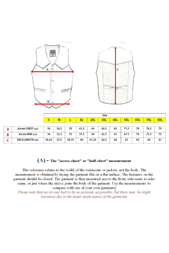 Classic Leather Biker Vest-Skintan Leather-Dark Fashion Clothing