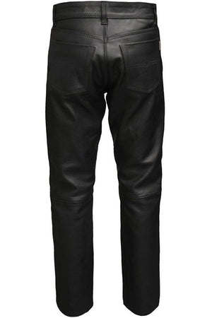 Classic Motorbike Trousers-Skintan Leather-Dark Fashion Clothing