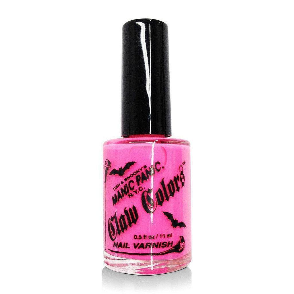 Claw Colors Nail Varnish - Electric Flamingo-Manic Panic-Dark Fashion Clothing