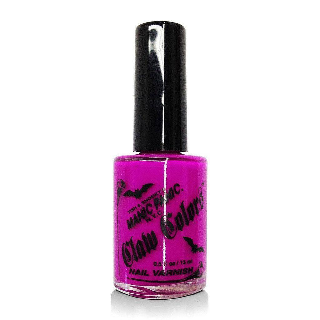 Claw Colors Nail Varnish - Fuschia Shock-Manic Panic-Dark Fashion Clothing