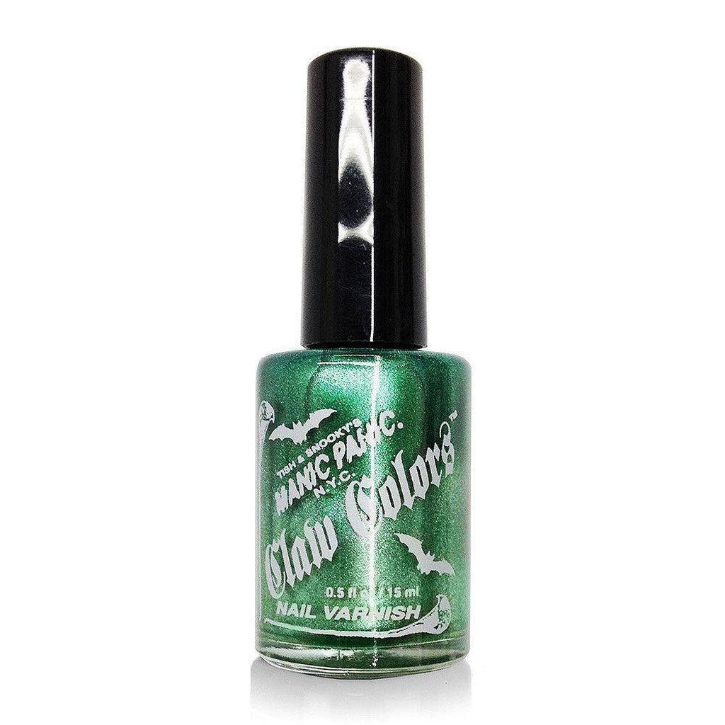 Claw Colors Nail Varnish - Green Envy-Manic Panic-Dark Fashion Clothing