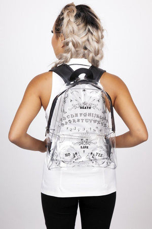 Clear Ouija Backpack-Jawbreaker-Dark Fashion Clothing