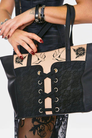Corset Shoulder Bag-Jawbreaker-Dark Fashion Clothing